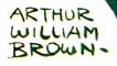 Arthur William Brown signature