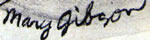Mary Gibson signature