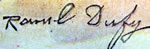Raoul Dufy signature