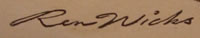 Ron Wicks Signature